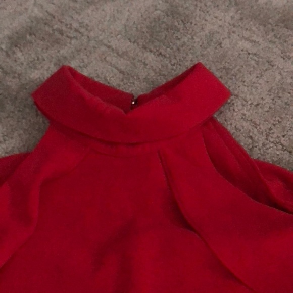 Red Lucky Brand shirt with open shoulders - Picture 3 of 5